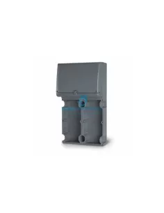 Scame Parre 579.5121 Sockel + Schalttafel x 2 GFK-Steckdosen 16/32a